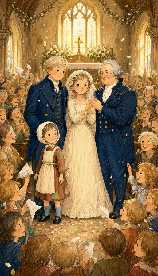 A village wedding in a church